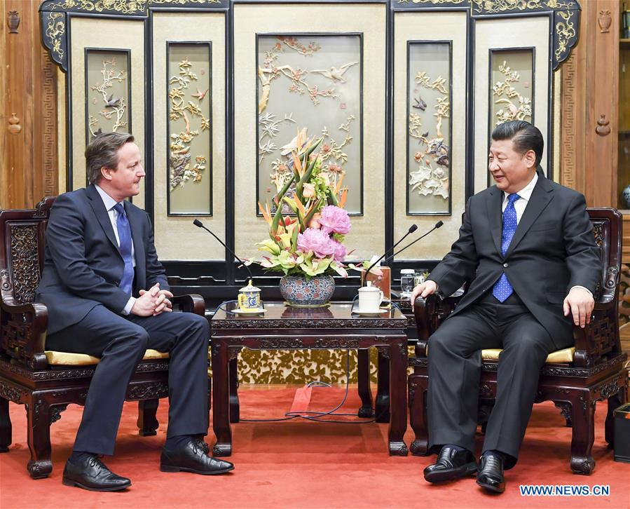 CHINA-BEIJING-XI JINPING-FORMER BRITISH PM-MEETING (CN)