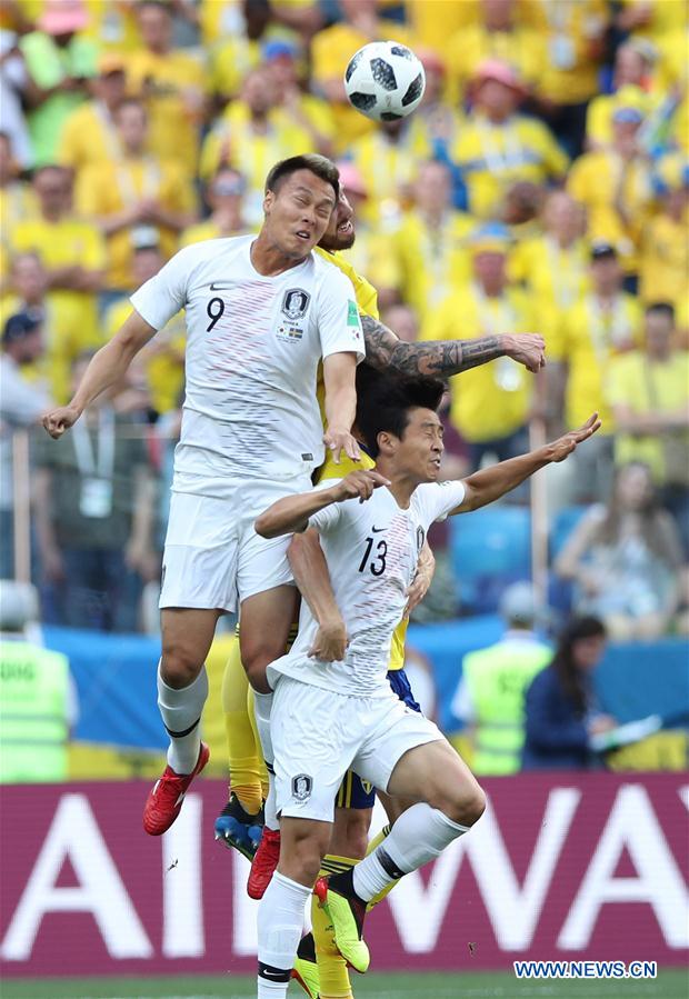 (SP)RUSSIA-NIZHNY NOVGOROD-2018 WORLD CUP-GROUP F-SWEDEN VS SOUTH KOREA