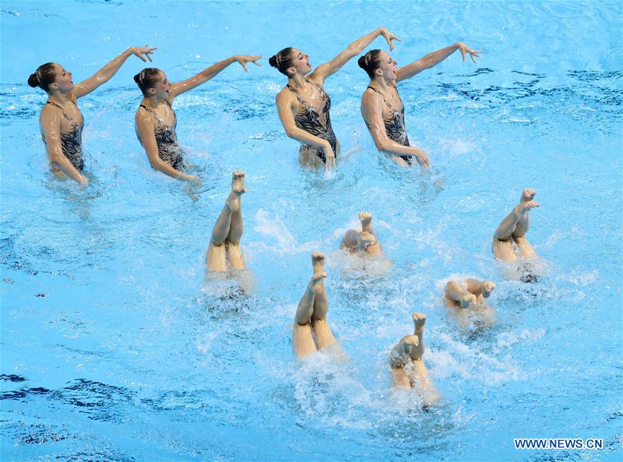 (SP)SOUTH KOREA-GWANGJU-FINA WORLD CHAMPIONSHIPS-ARTISTIC SWIMMING-WOMEN'S TEAM FREE COMBINATION