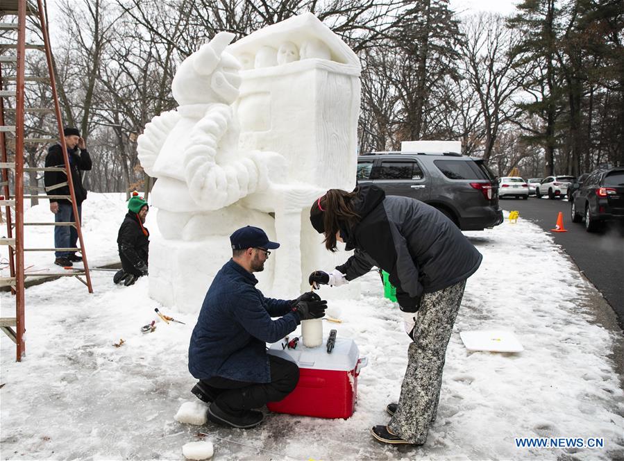 U.S.-CHICAGO-SNOW-SCULPTING COMPETITION