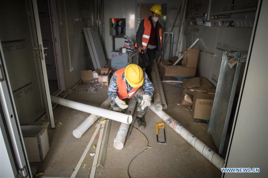 (SPOT NEWS)CHINA-WUHAN-HUOSHENSHAN HOSPITAL-INTERIOR VIEW (CN)