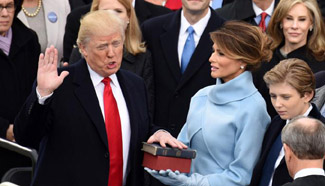 Donald Trump sworn in as 45th U.S. president