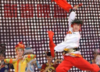 1月31日，演員在晚會(huì)上表演