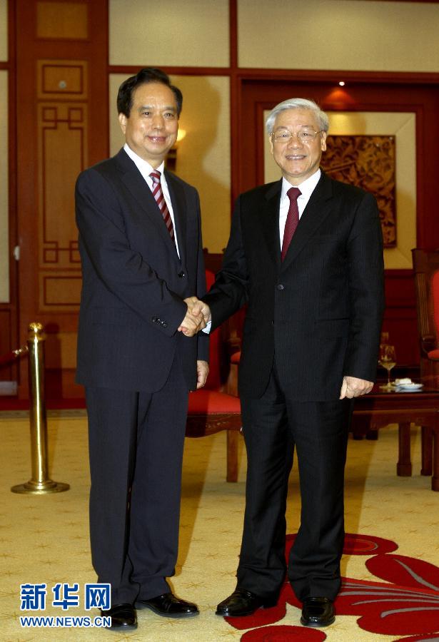 （國際）越共中央總書記阮富仲會(huì)見李建國