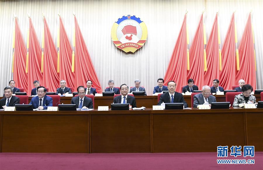 1月22日，政協(xié)第十二屆全國委員會常務(wù)委員會第二十四次會議在北京開幕。全國政協(xié)主席俞正聲出席開幕會。 新華社記者 燕雁 攝