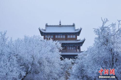 資料圖：小寒時節(jié)，甘肅嘉峪關(guān)市迎來了一場大雪。師永紅 攝