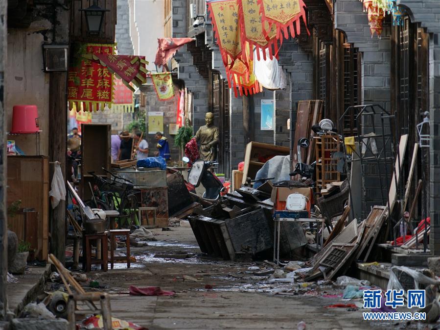 （關(guān)注&ldquo;利奇馬&rdquo;&middot;圖文互動(dòng)）（2）古城洪災(zāi) 八方馳援&mdash;&mdash;洪水災(zāi)害下的浙江臨?，F(xiàn)場(chǎng)目擊