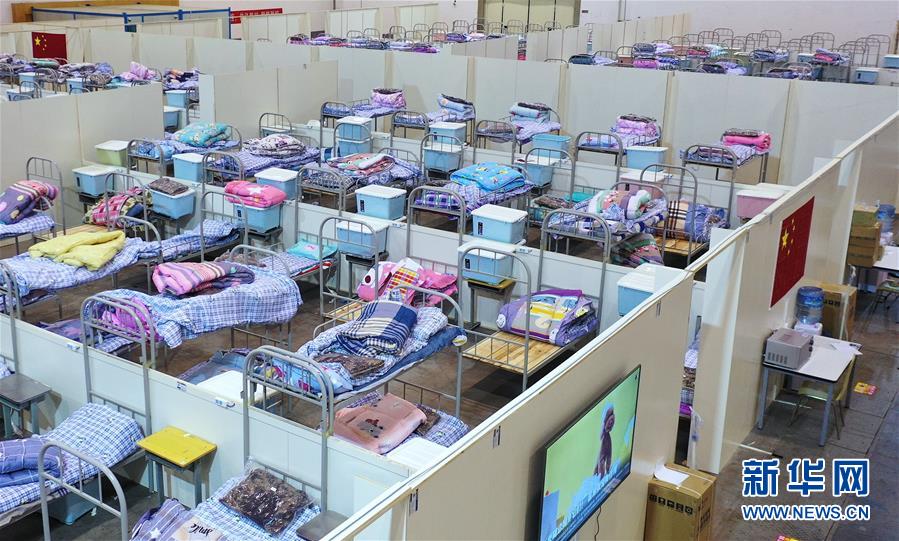 (聚焦疫情防控)(8)武漢客廳“方艙醫(yī)院”B區(qū)即將啟用