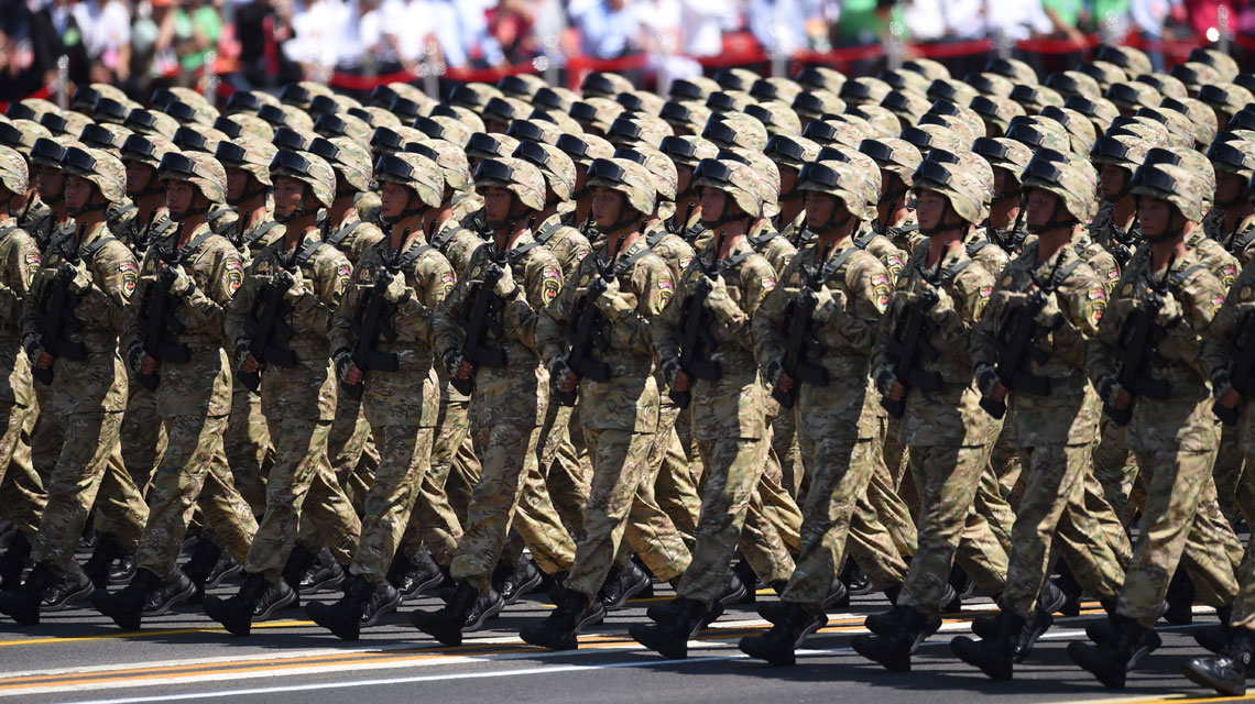 &ldquo;狼牙山五壯士&rdquo;方隊(duì)通過天安門廣場(chǎng)