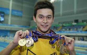孫楊，六金一銀！