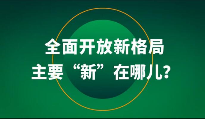 全面開放新格局主要&ldquo;新&rdquo;在哪兒？