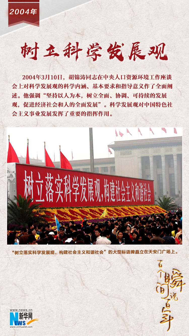 2004，樹立科學(xué)發(fā)展觀