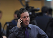 會(huì)議現(xiàn)場(chǎng)的境外媒體記者