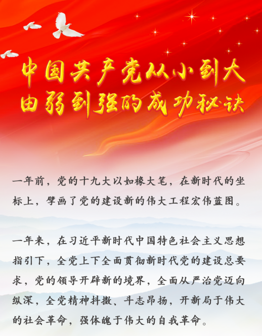 中國(guó)共產(chǎn)黨從小到大、由弱到強(qiáng)的成功秘訣