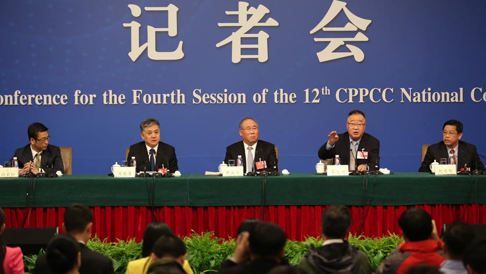 解振華、秦大河、吳曉青、胡存智、白巖松答記者問