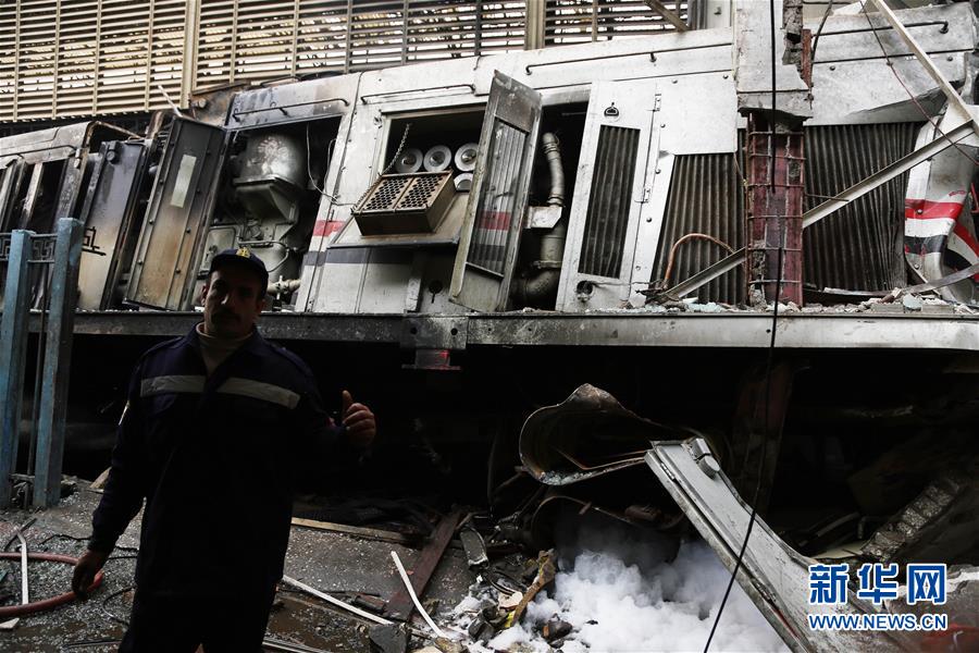 （國際）（3）埃及一火車站發(fā)生火災致重大人員傷亡