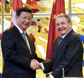 習(xí)近平同勞爾&middot;卡斯特羅舉行會(huì)談