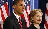 希拉里&ldquo;?；?rdquo;奧巴馬，現(xiàn)時(shí)而已？