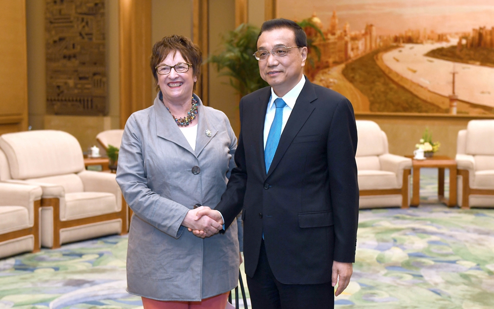 李克強(qiáng)會見德國總理特別代表、經(jīng)濟(jì)和能源部長齊普里斯