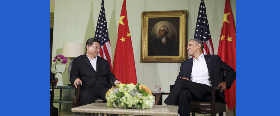 2013年6月，習(xí)近平與美國(guó)總統(tǒng)奧巴馬共同會(huì)見(jiàn)記者